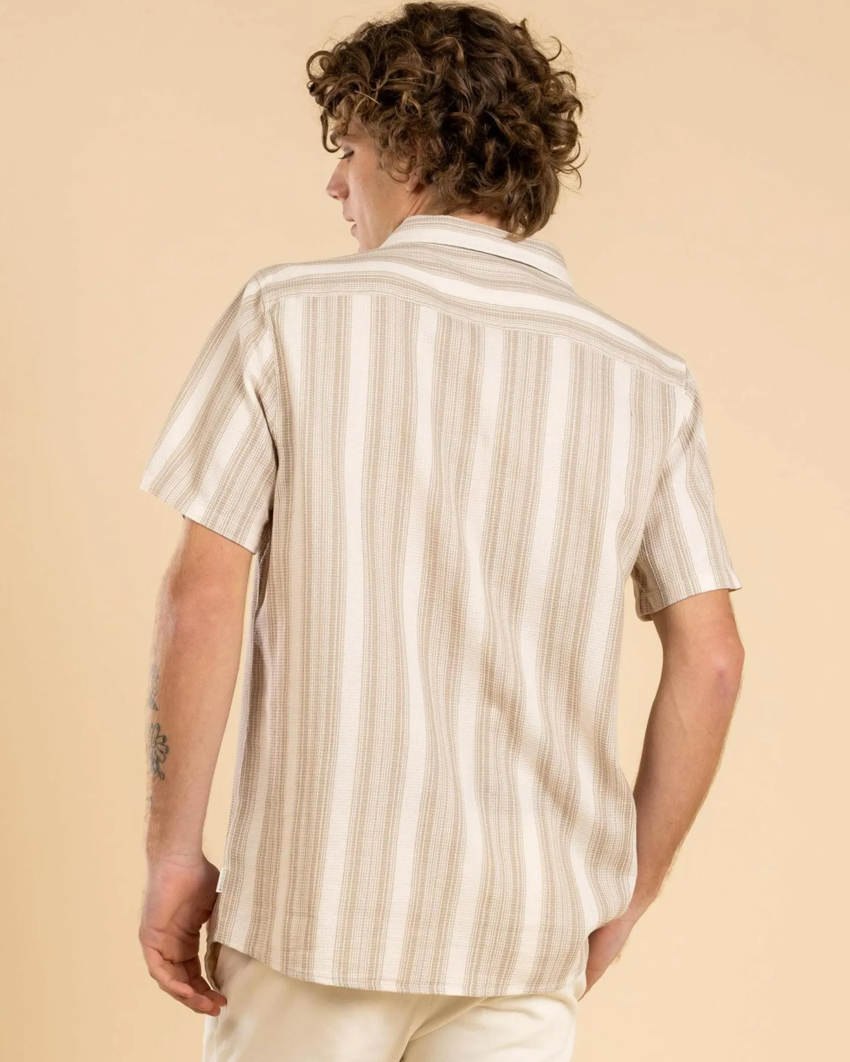 Lucid Surge Short Sleeve Shirt Tan Outlet