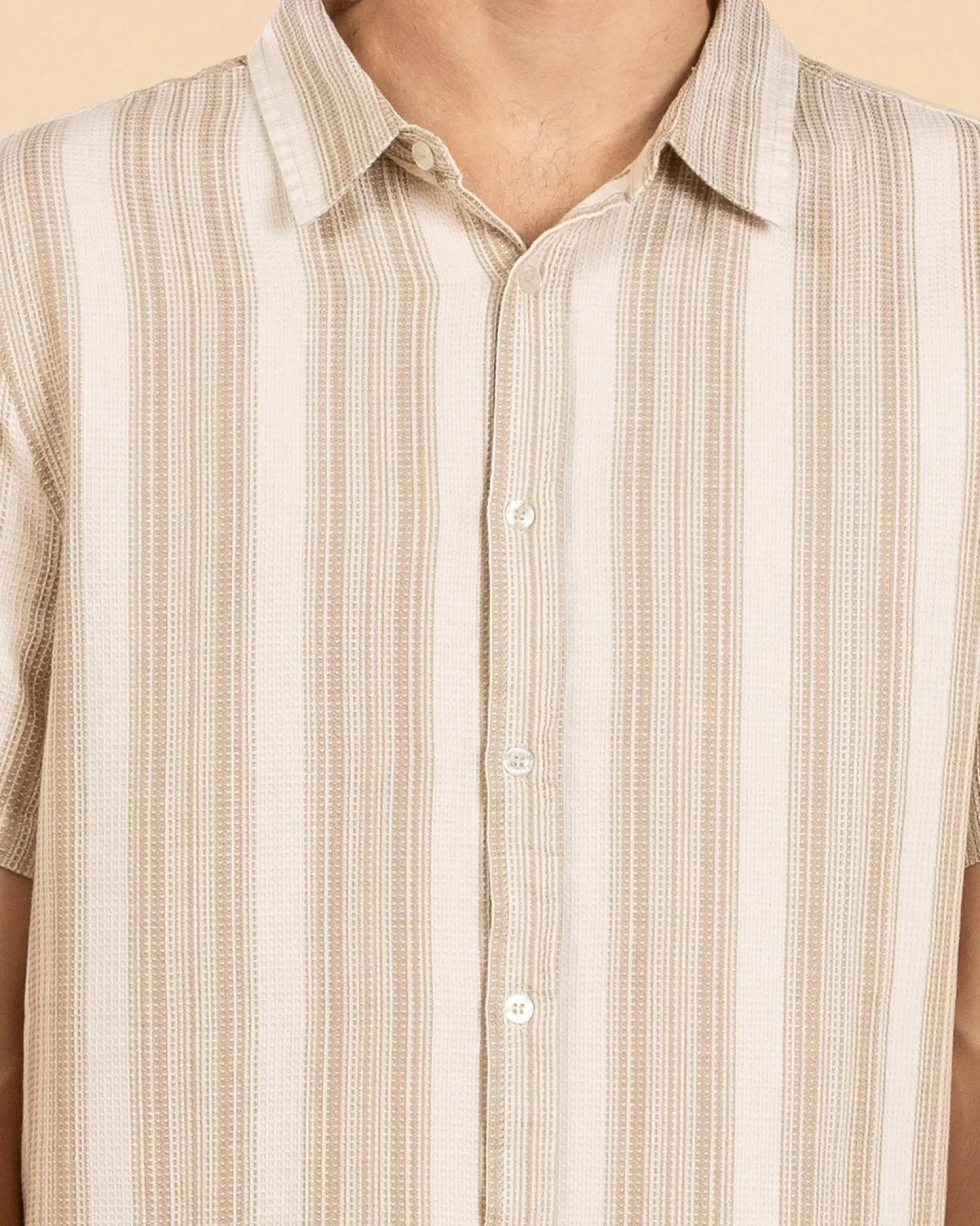 Lucid Surge Short Sleeve Shirt Tan Outlet