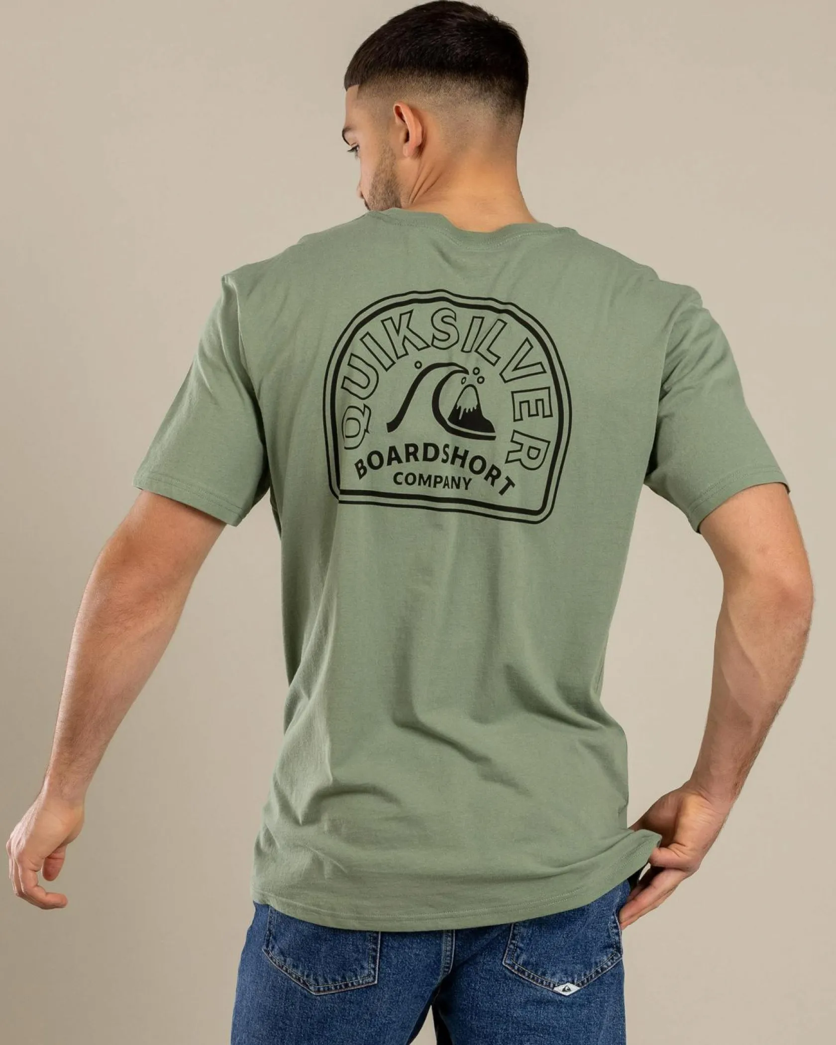 Quiksilver Swell Lines T-Shirt Sea Spray Online