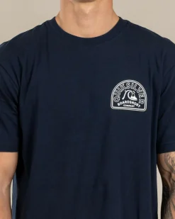 Quiksilver Swell Lines T-Shirt Dark Navy Discount