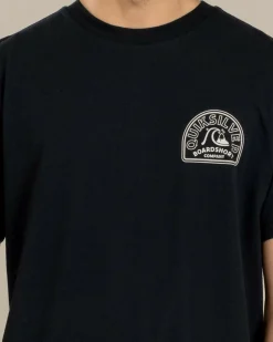 Quiksilver Swell Lines T-Shirt Black Clearance