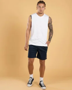 Lucid Switch Elastic Waist Shorts Navy Sale