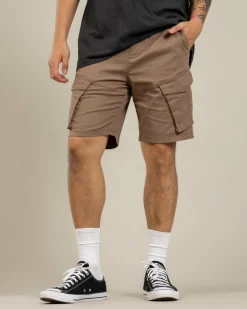 Lucid Symbol Walk Shorts Dark Sand Outlet