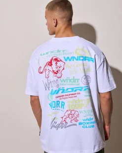Wndrr Syndicate Box Fit T-Shirt White Hot