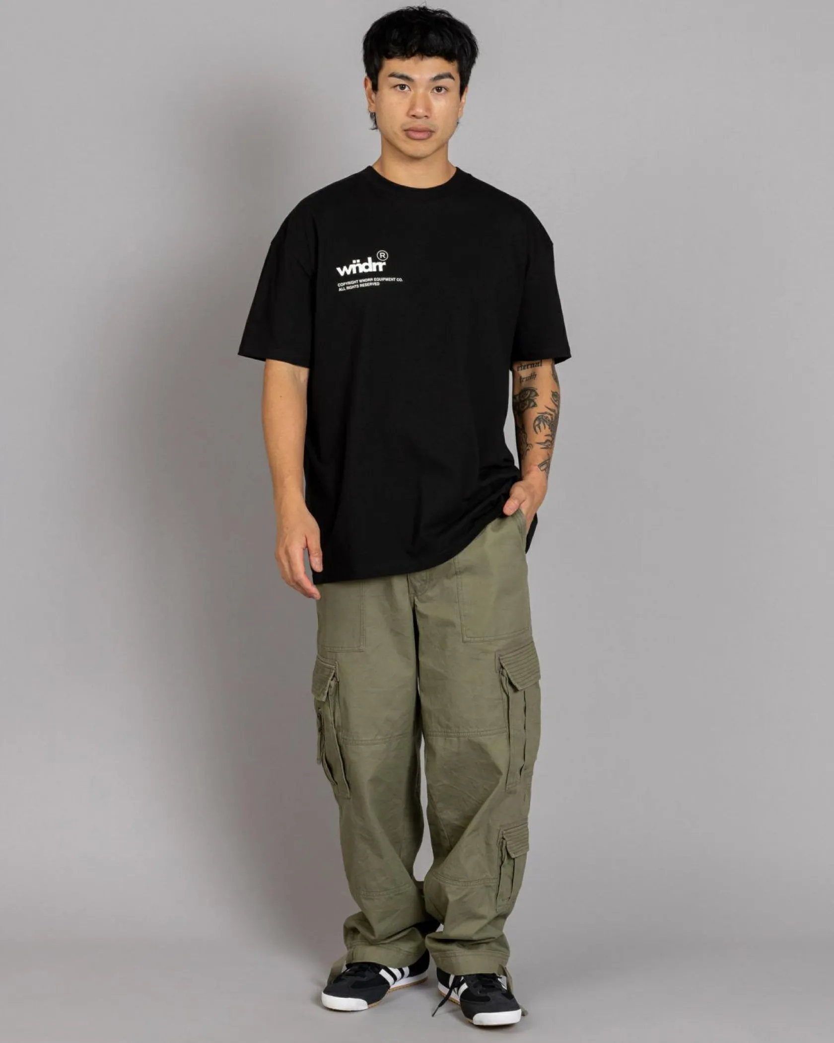 Wndrr Syndicate Box Fit T-Shirt Black Discount