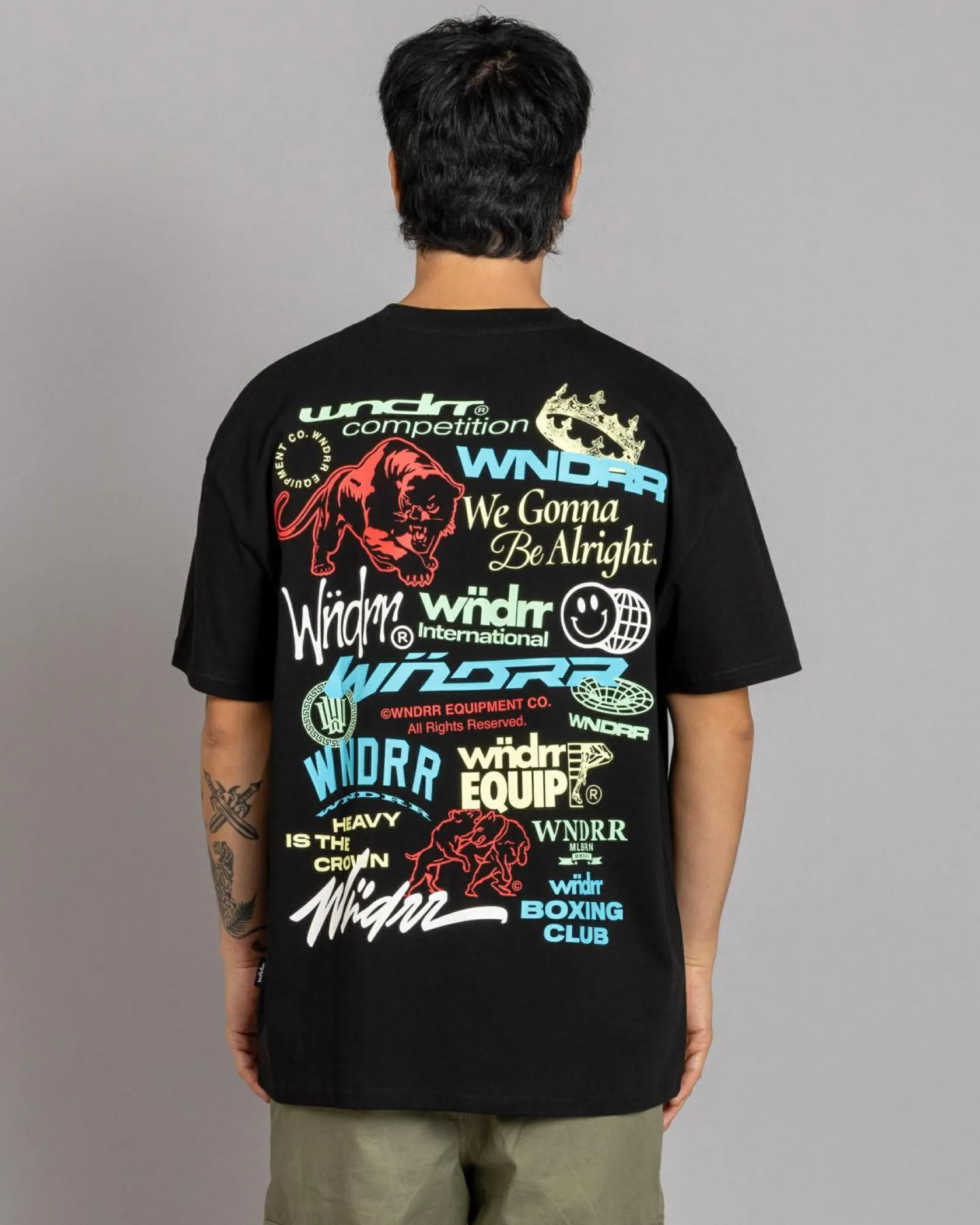 Wndrr Syndicate Box Fit T-Shirt Black Discount