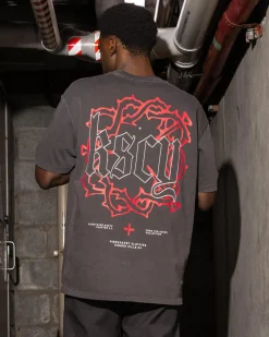Kiss Chacey Taken Box Fit T-Shirt Pigment Black Best
