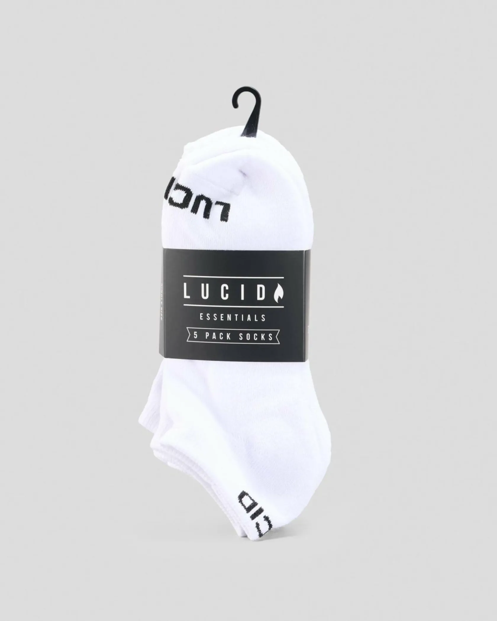 Lucid Tale Ankle Socks 5 Pack White Hot