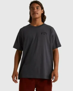Billabong Team Arch Short Sleeve T-Shirt Charcoal New