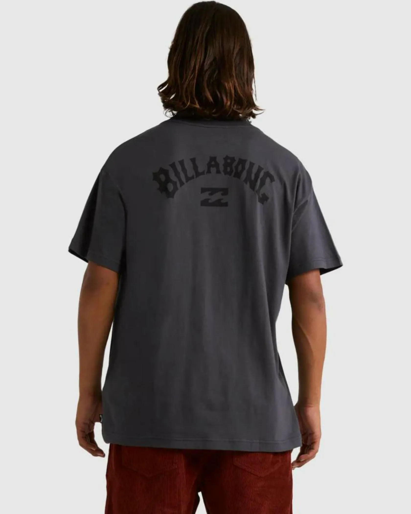 Billabong Team Arch Short Sleeve T-Shirt Charcoal New