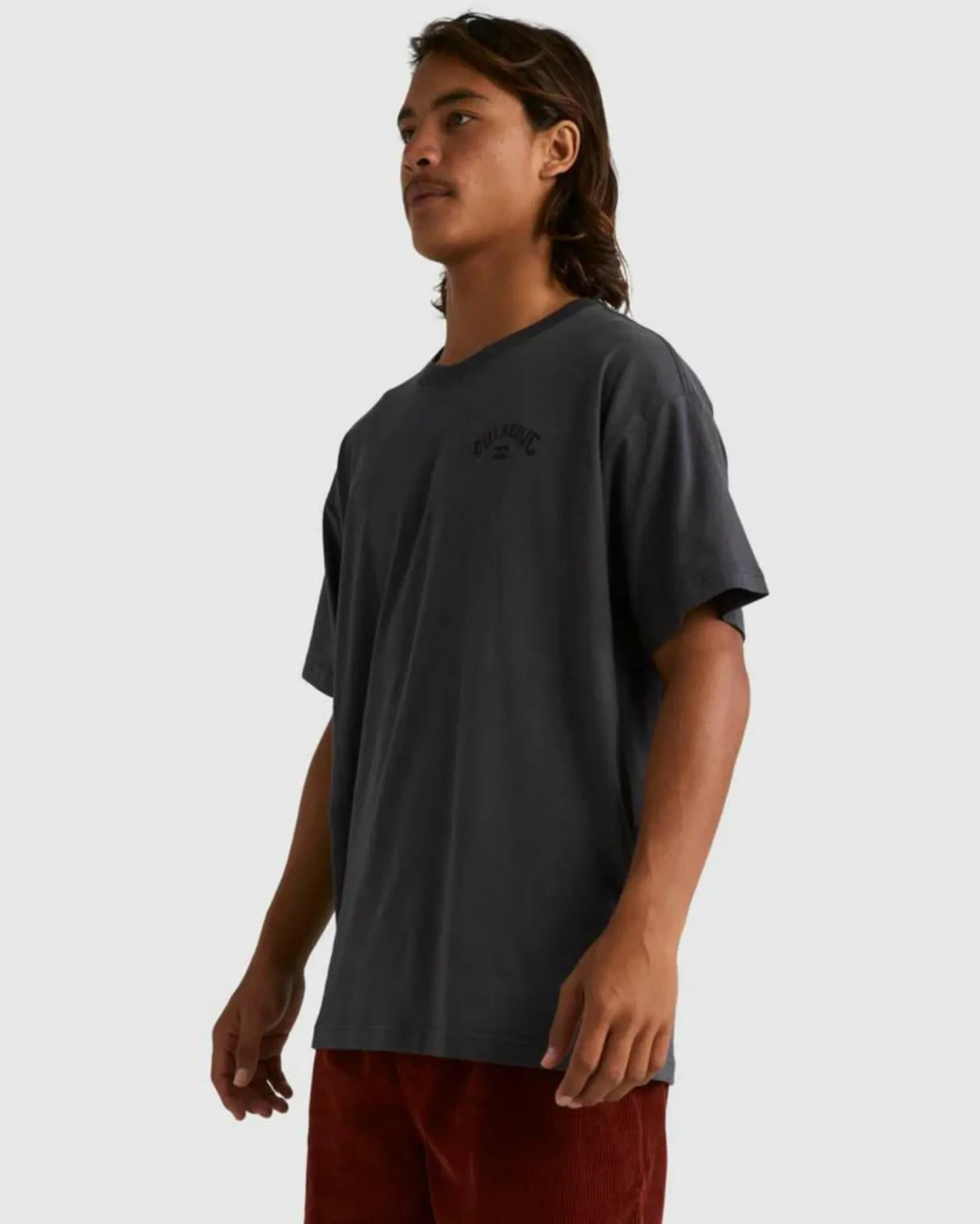 Billabong Team Arch Short Sleeve T-Shirt Charcoal New