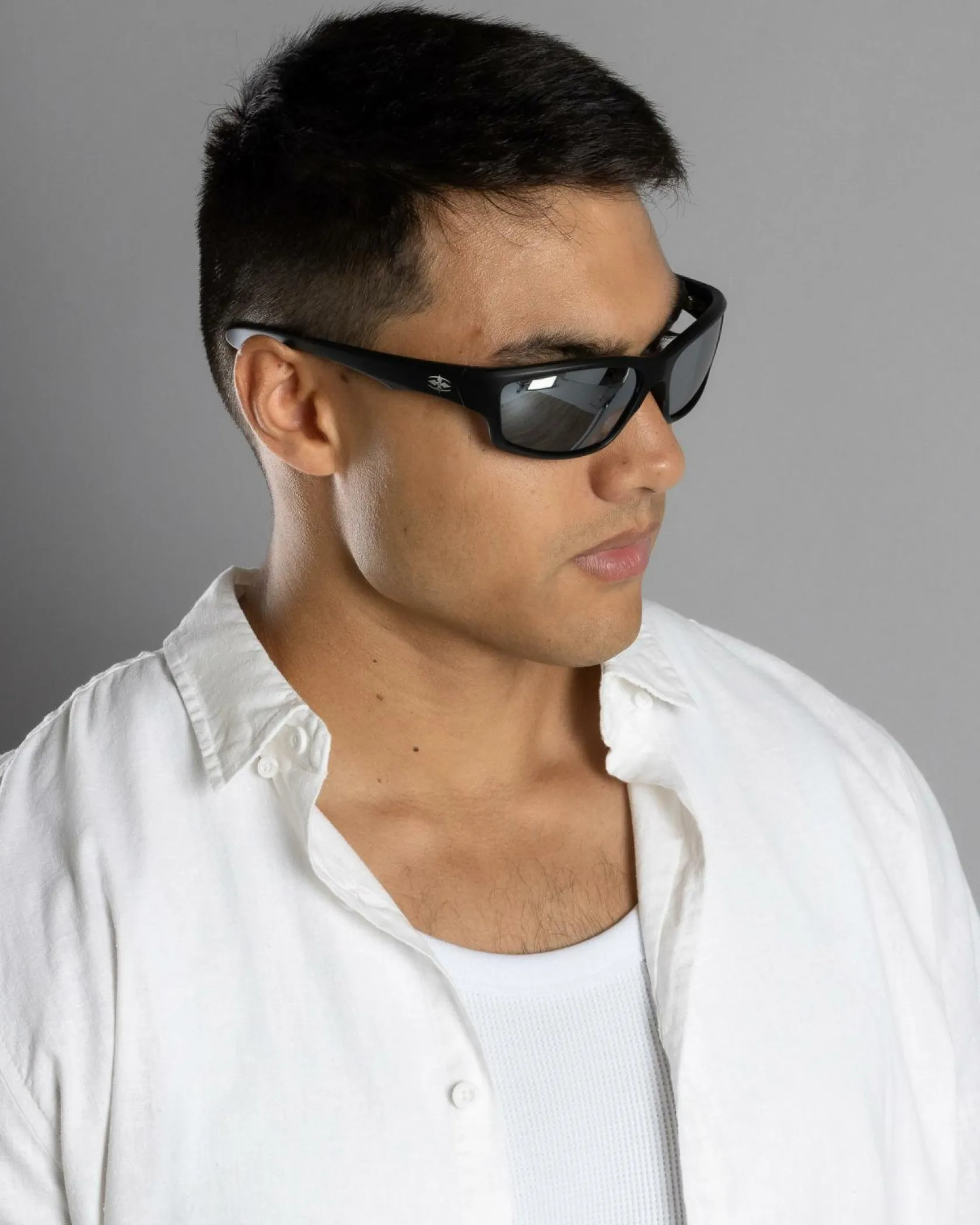 Ritual Vision Teenage Zero Polarised Sunglasses Matte Black/ Silver Grey Hot