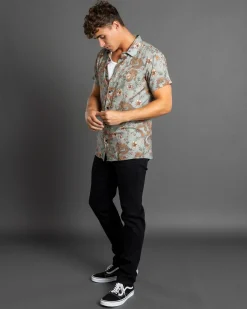 Lucid Temple Short Sleeve Shirt Sage Best