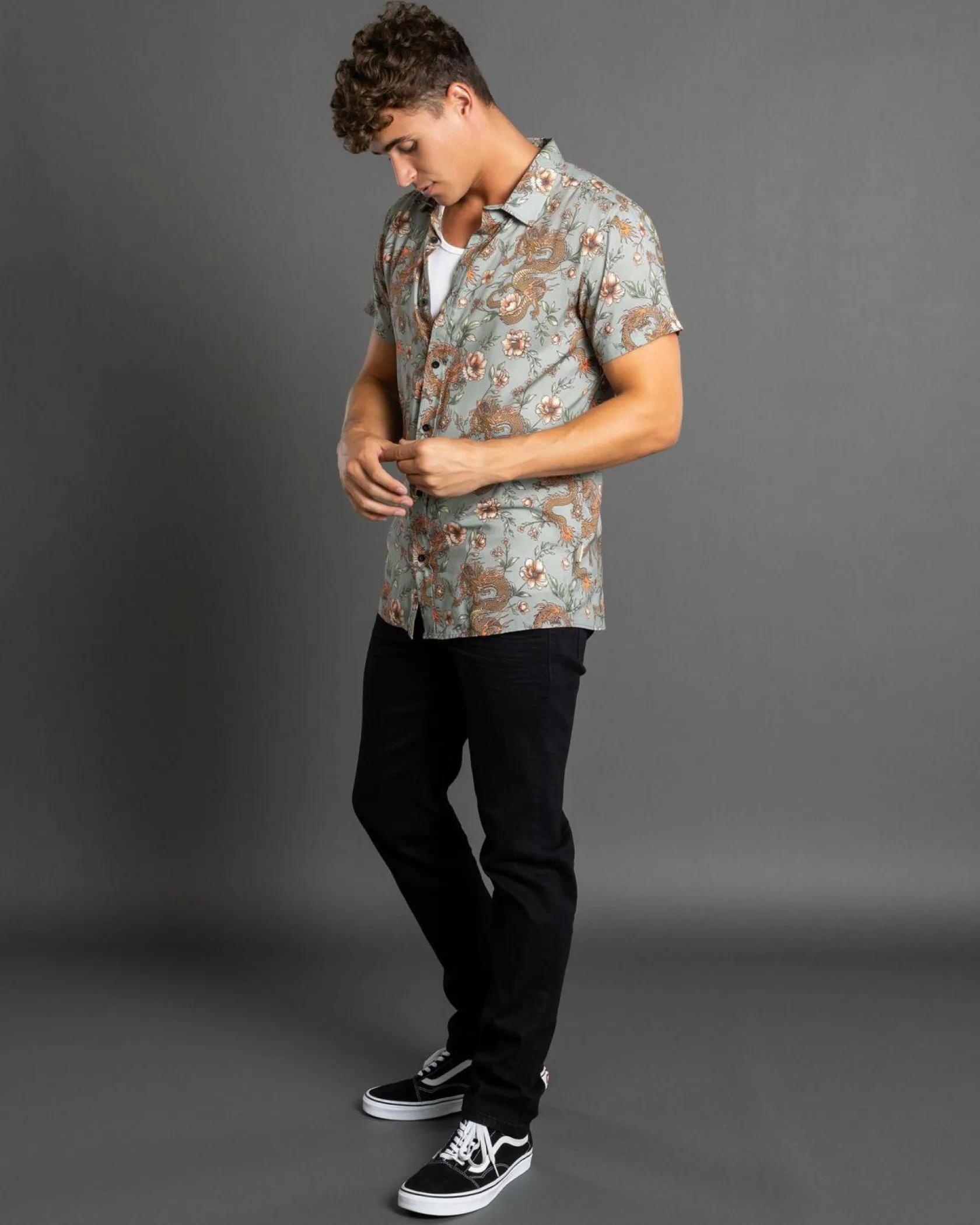Lucid Temple Short Sleeve Shirt Sage Best
