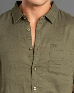 Skylark Tension Short Sleeve Shirt Olive Sale