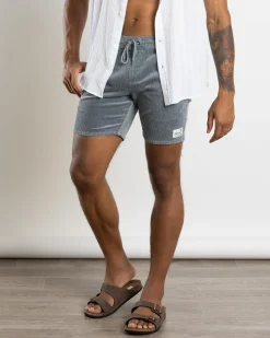 Skylark Tether Elastic Waist Shorts Grey New