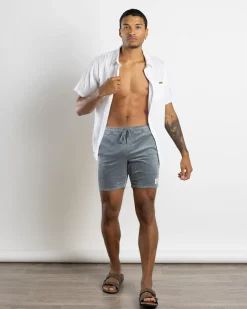 Skylark Tether Elastic Waist Shorts Grey New