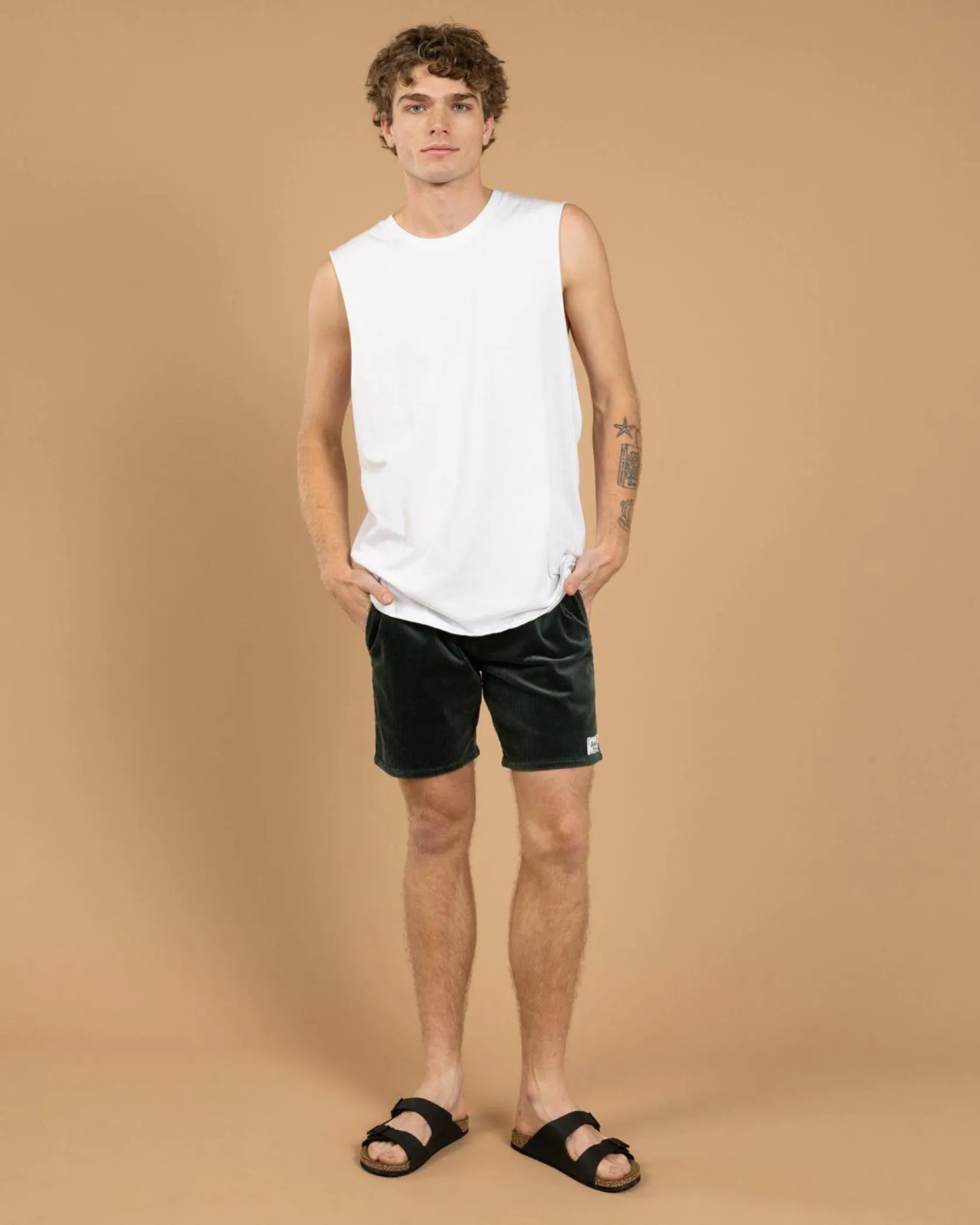Skylark Tether Elastic Waist Shorts Teal Sale