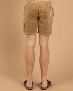 Skylark Tether Elastic Waist Shorts Tan New