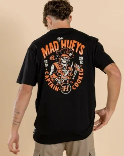 The Mad Hueys The Captains Cooked T-Shirt Black Clearance