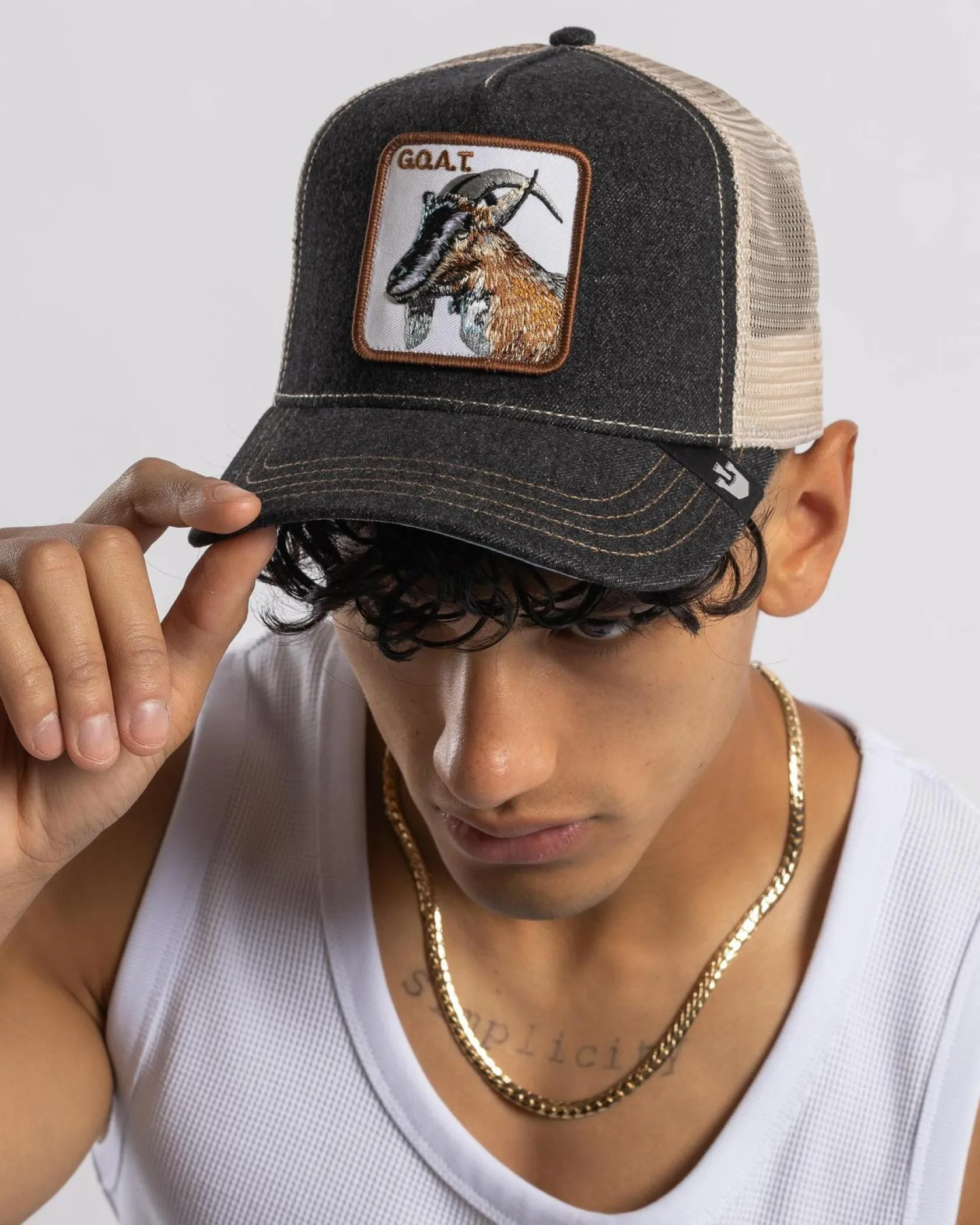 Goorin Bros The GOAT Trucker Cap Charcoal Hot