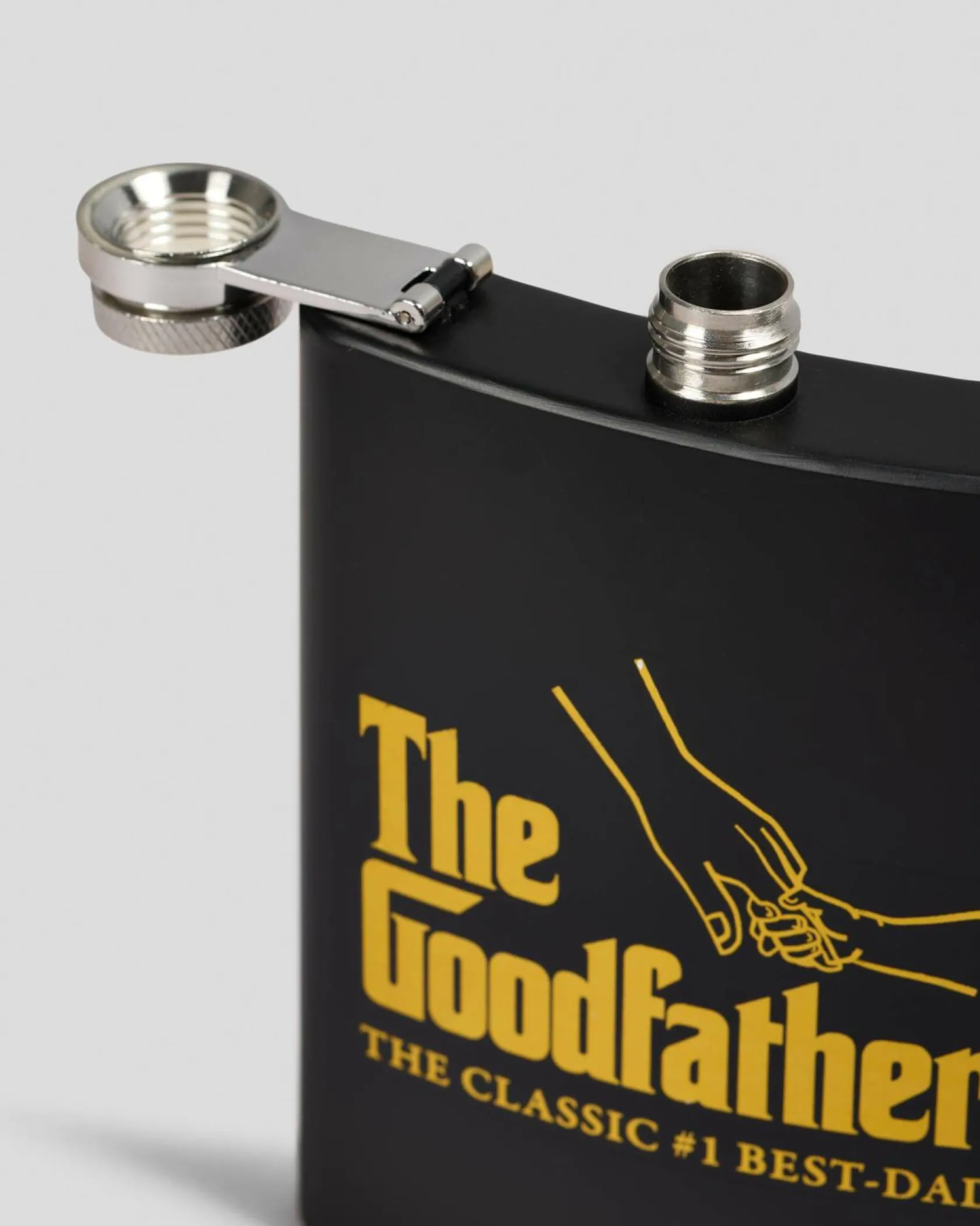 Get It Now The Goodfather Metal Flask Black/gold Best