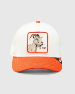 Goorin Bros The He's Him Trucker Cap Off White/orange Hot