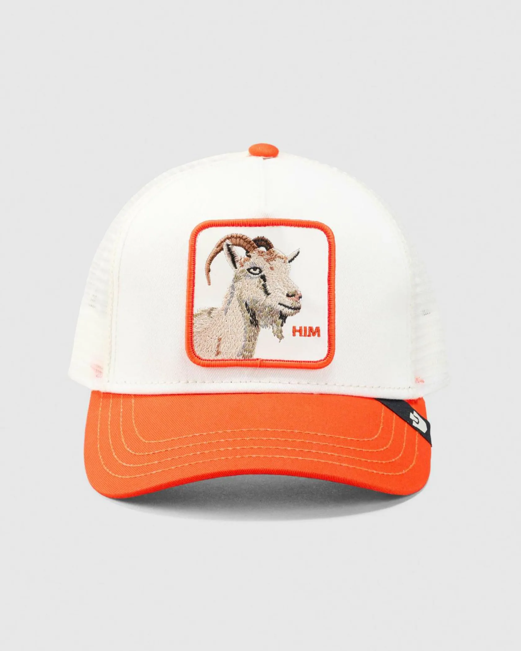 Goorin Bros The He's Him Trucker Cap Off White/orange Hot