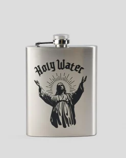 Get It Now The Holy Water Metal Flask Silver