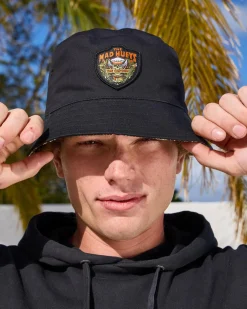 The Mad Hueys The Island Captain Reversible Bucket Hat Black Best