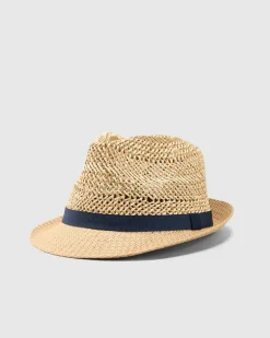 Miscellaneous The Jones Fedora Tan/navy Sale