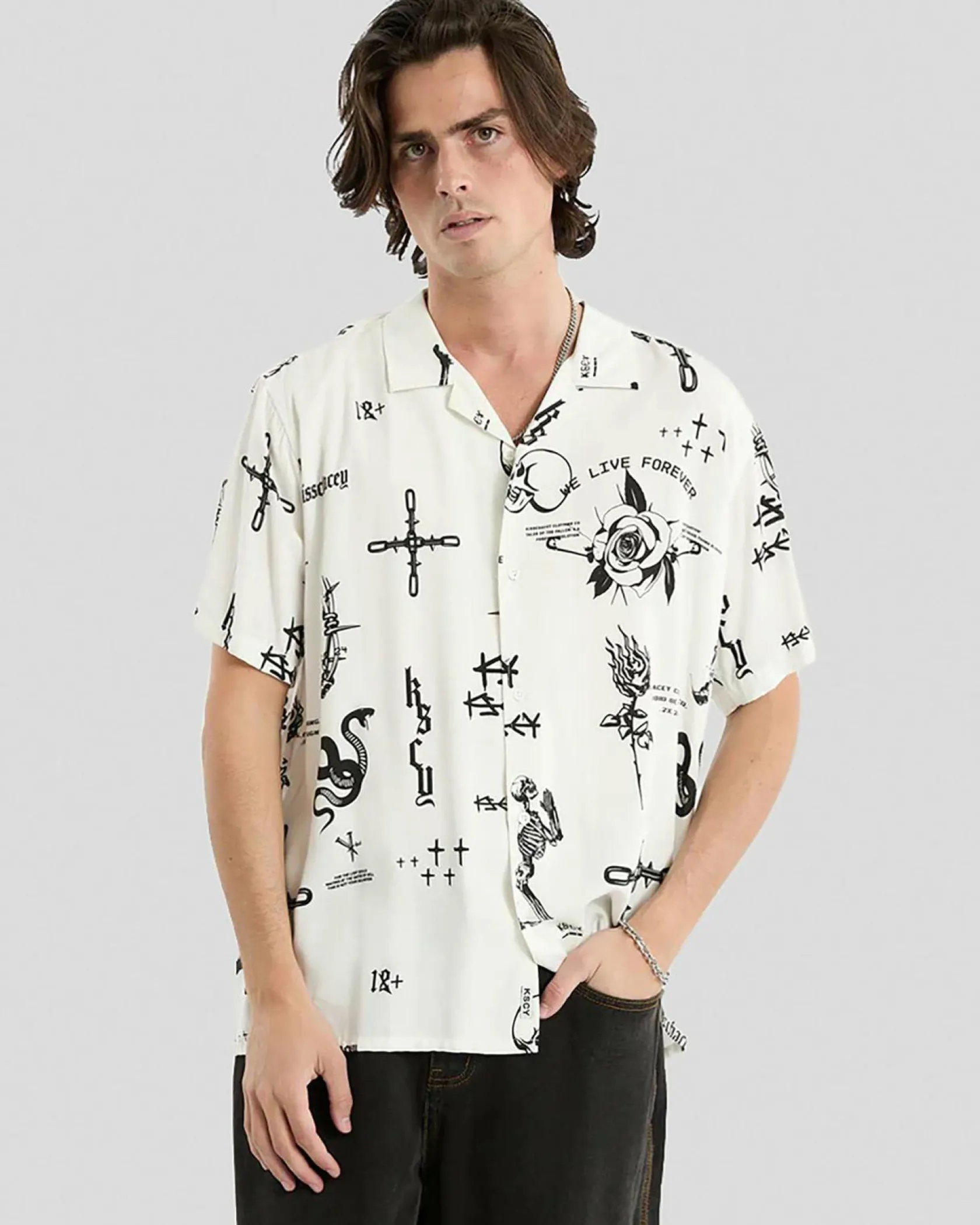 Kiss Chacey The Kiss Relaxed Resort Short Sleeve Shirt Thekissprint Sale