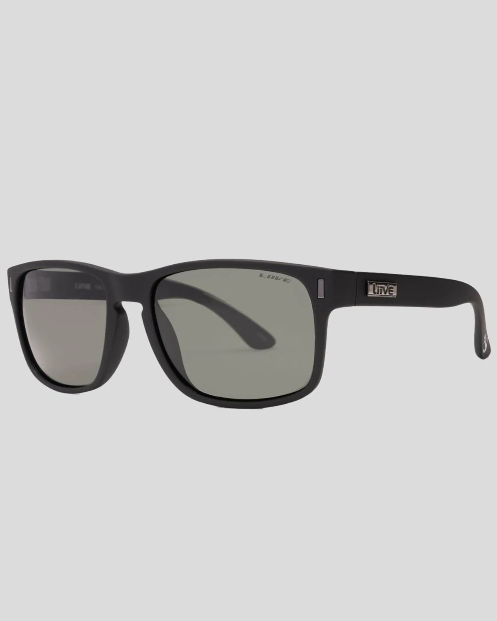 Liive The Lewy Polarised Sunglasses Matte Black New