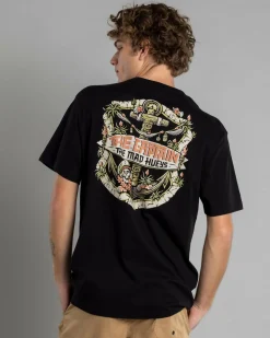 The Mad Hueys The Tiki Captain T-Shirt Black Outlet