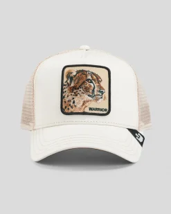 Goorin Bros The Warrior Cheetah Trucker Cap Cream Discount