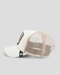 Goorin Bros The Warrior Cheetah Trucker Cap Cream Discount