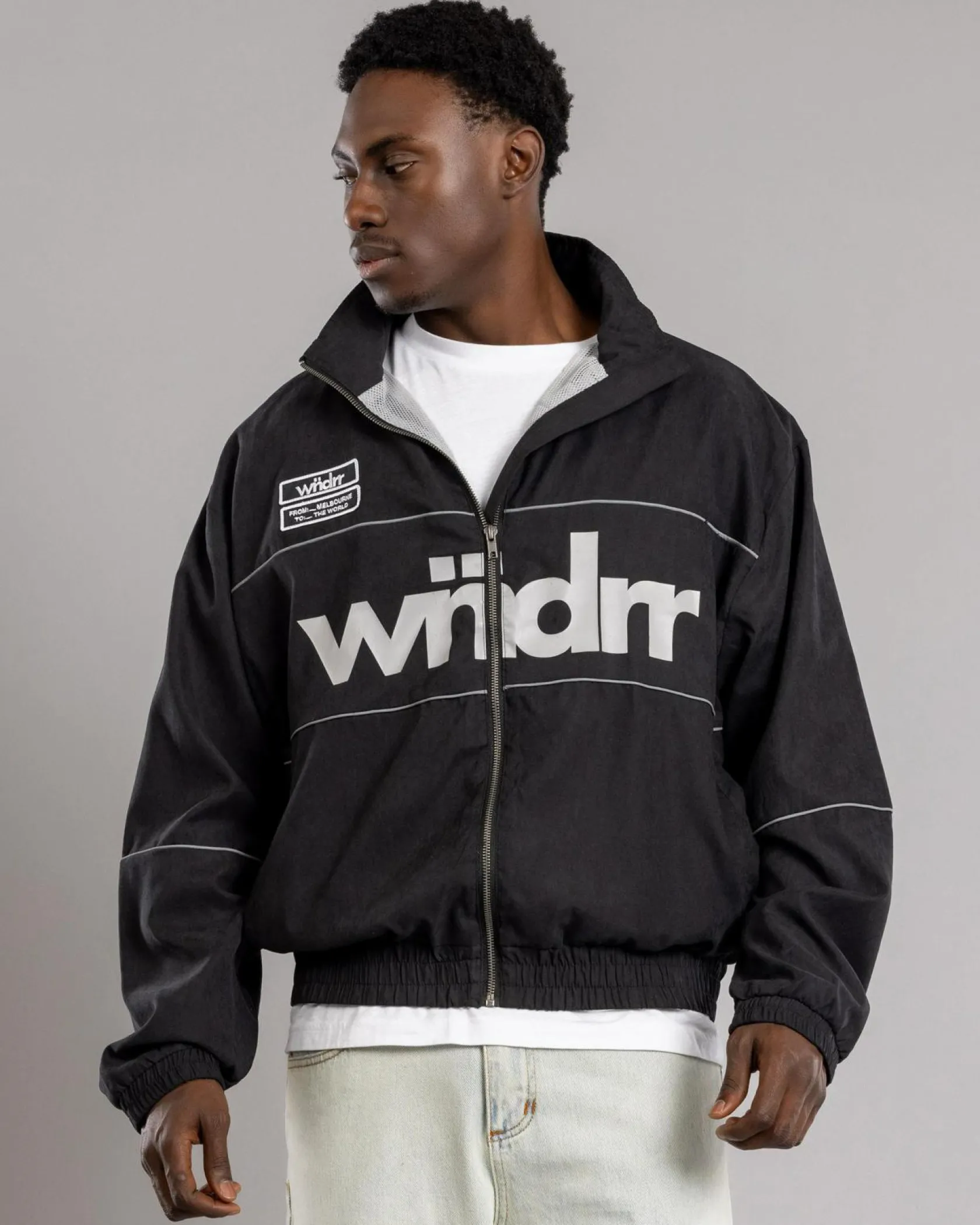 Wndrr The World Sport Jacket Black New