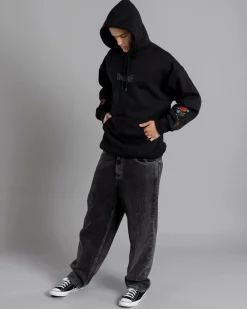 Thrills Thorned Slouch Pull On Hoodie Black Clearance