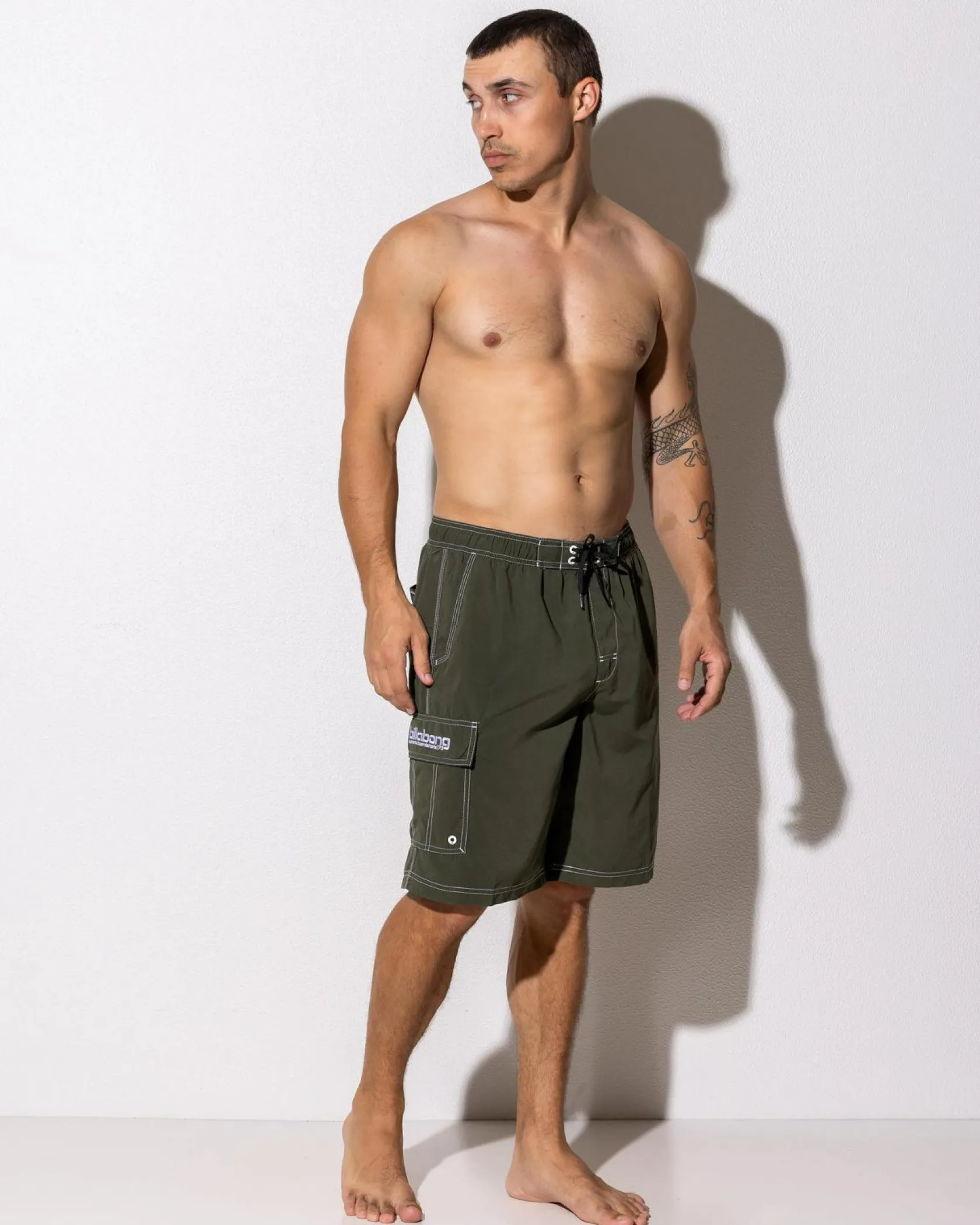 Billabong Throw On Board Shorts Dark Military