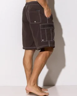 Billabong Throw On Board Shorts Dark Brown Clearance