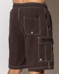 Billabong Throw On Board Shorts Dark Brown Clearance