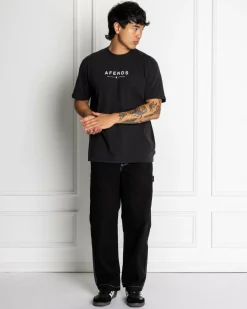 Afends Thrown Out T-Shirt Black / White