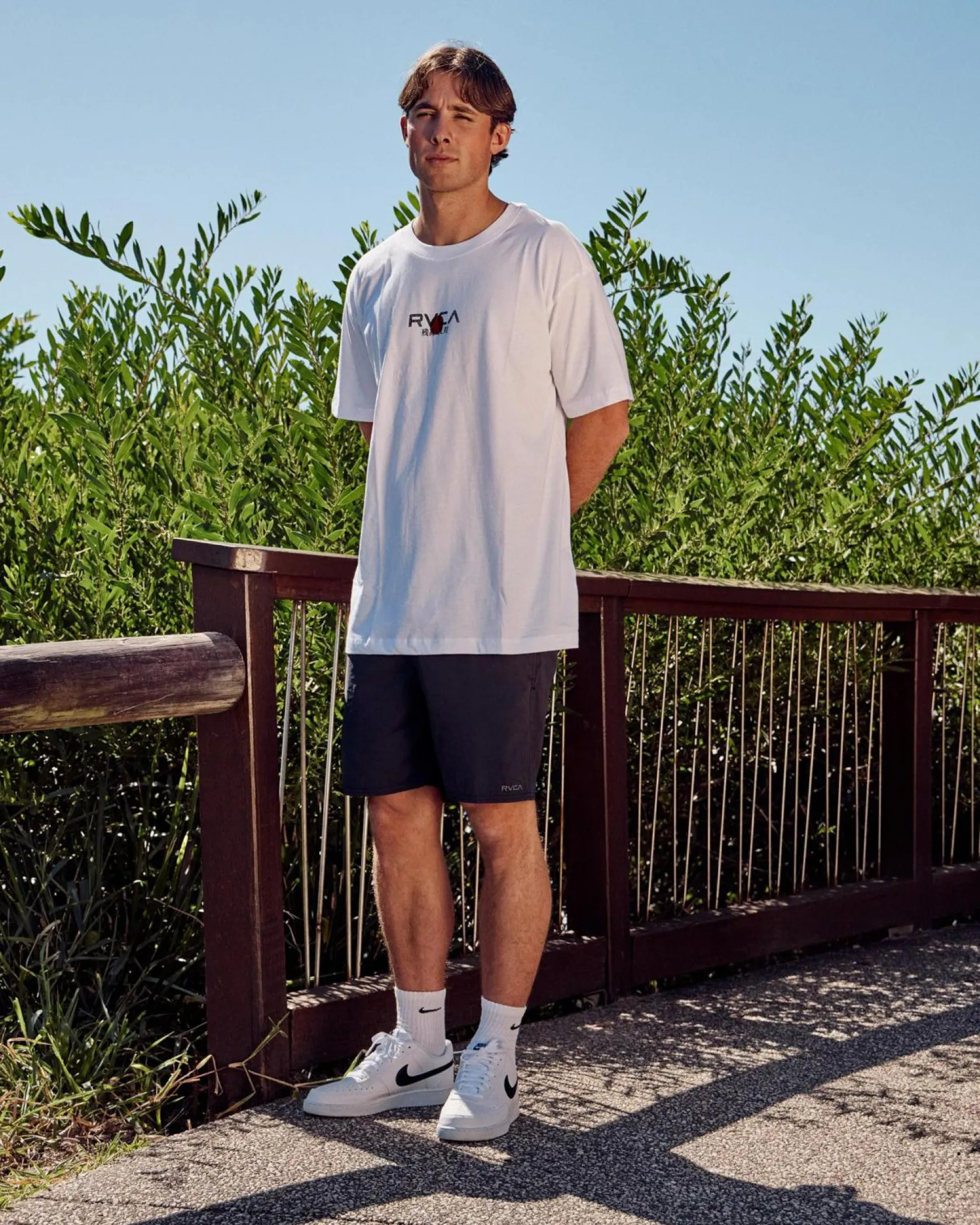 RVCA Tiger Sun T-Shirt White Sale