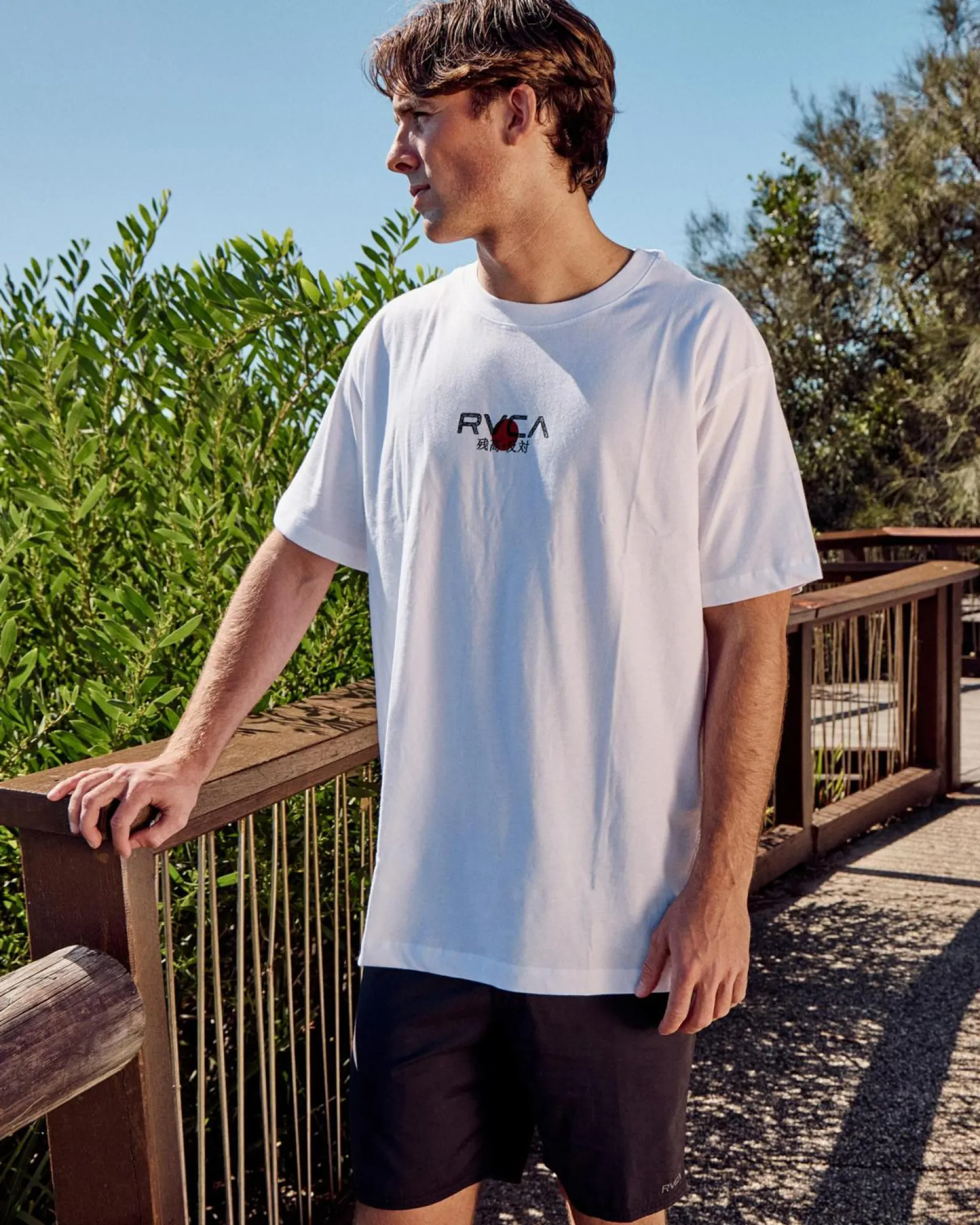 RVCA Tiger Sun T-Shirt White Sale