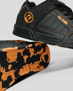 Globe Tilt Shoes Black/orange Mosaic New