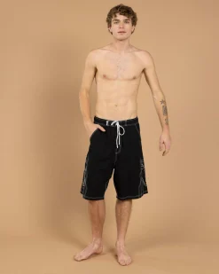 Rusty Tombstone Hybrid Waist Board Shorts Black Best
