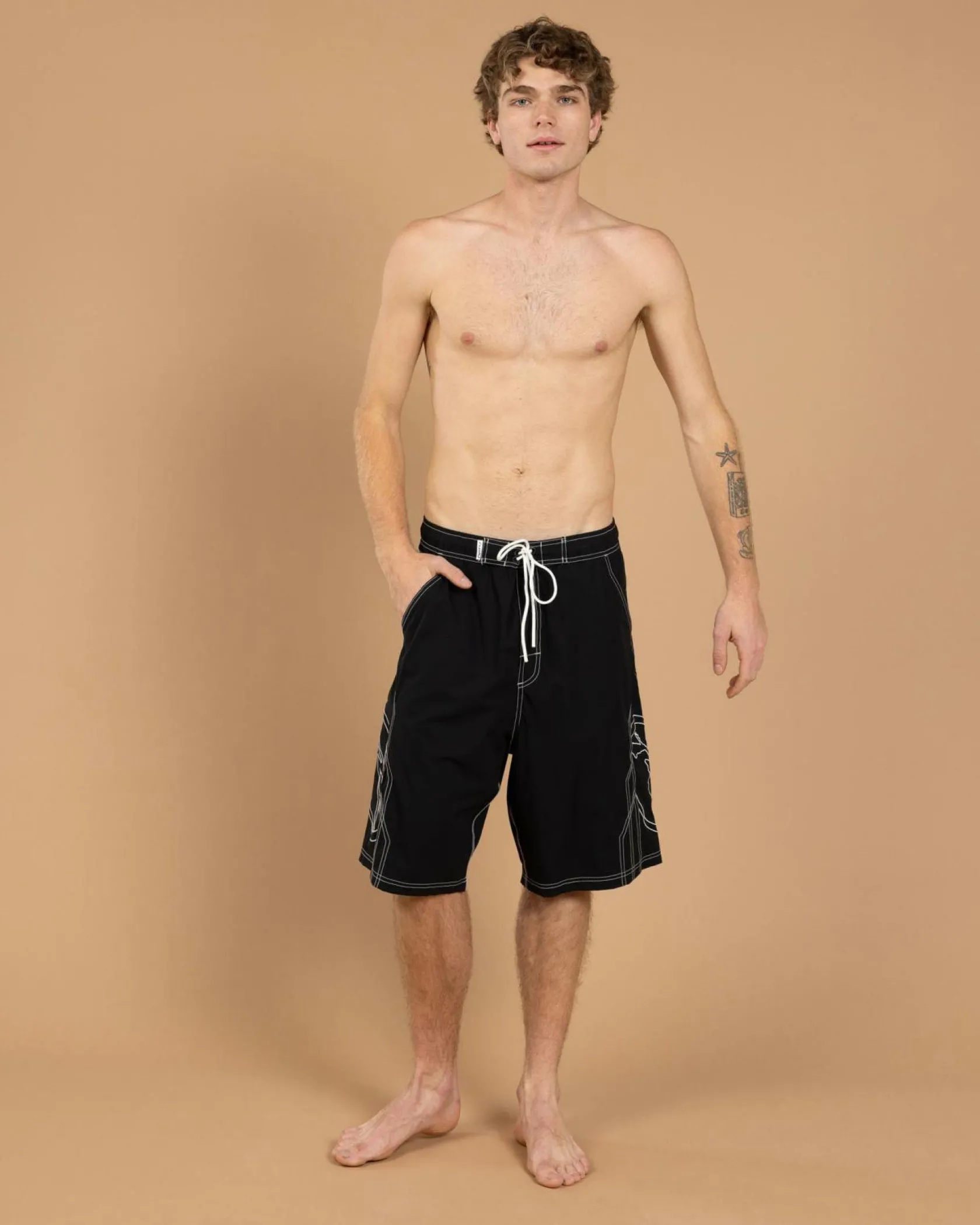 Rusty Tombstone Hybrid Waist Board Shorts Black Best