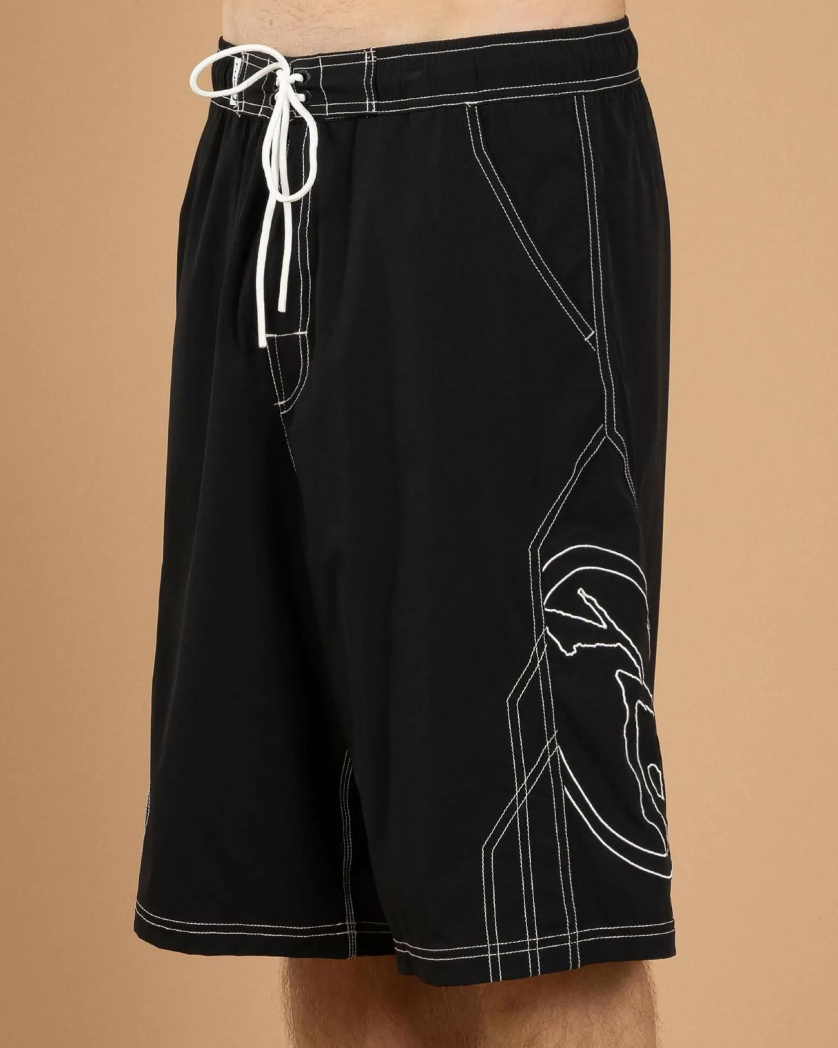 Rusty Tombstone Hybrid Waist Board Shorts Black Best