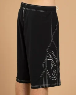 Rusty Tombstone Hybrid Waist Board Shorts Black Best