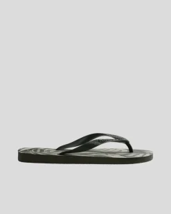 Havaianas Top Aloha Thongs Green Olive/green Olive Best